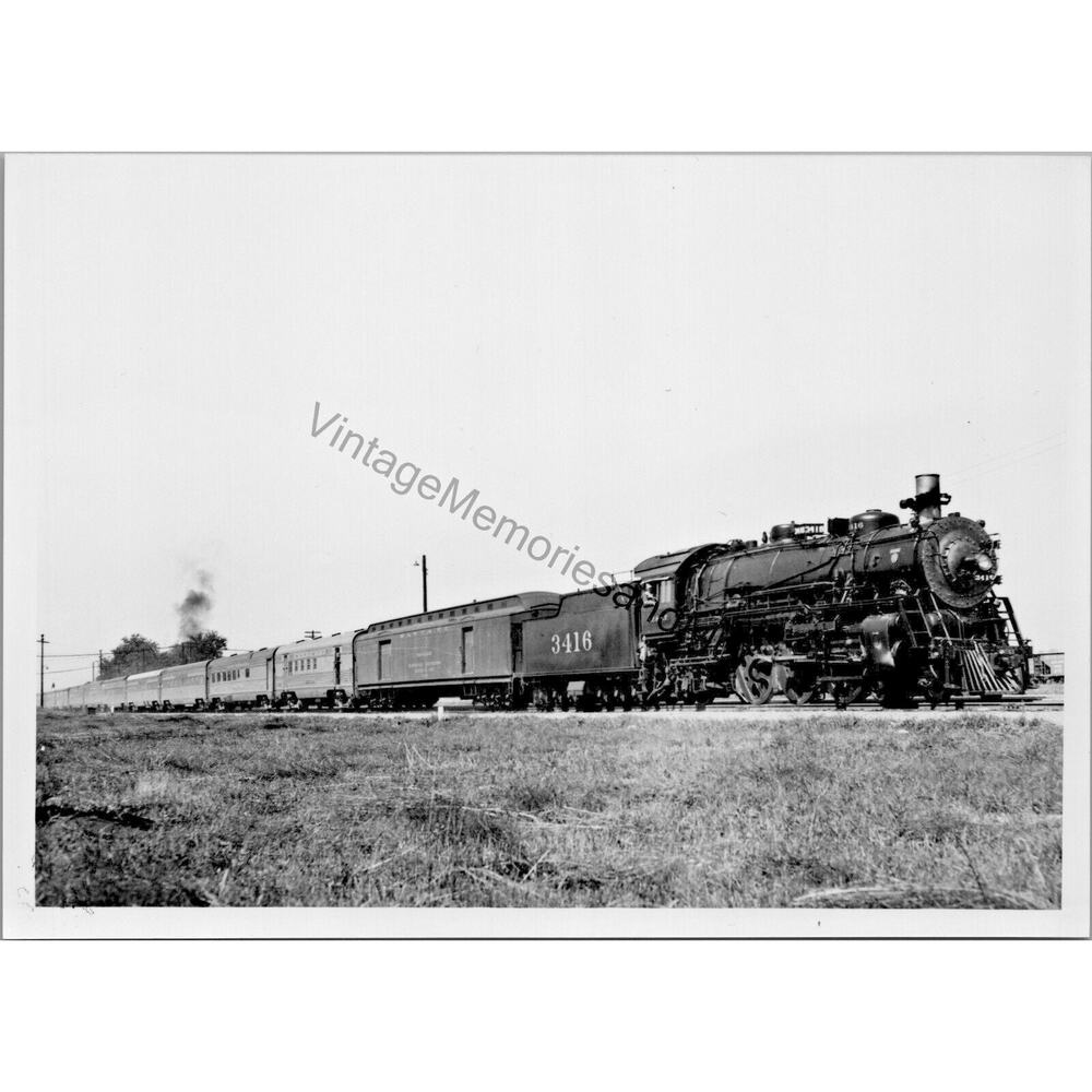 Vtg atchison, topeka, & santa fe railway a.t.se 3416 steam locomotive t2-203